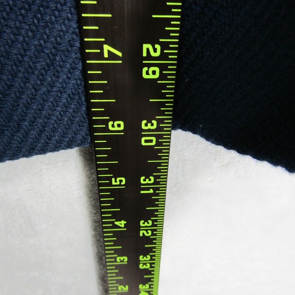 Massimo Dutti Women's Small Blazer Jacket Blue Long Collar Snap Closure Oversize - Picture 9 of 12